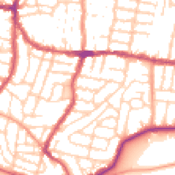 Daytime road noise heatmap for PO4 0QB