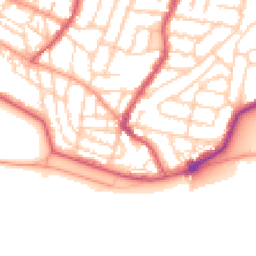 Daytime road noise heatmap for PO4 0SY