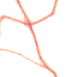 Night-time road noise heatmap for PO4 8BG