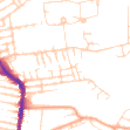 Daytime road noise heatmap for PO4 8HD