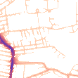Daytime road noise heatmap for PO4 8HG