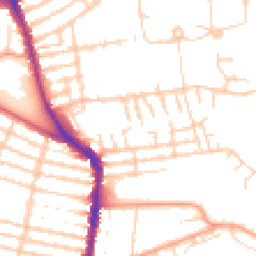 Daytime road noise heatmap for PO4 8JB