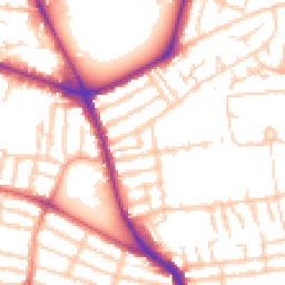 Daytime road noise heatmap for PO4 8QA