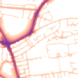 Daytime road noise heatmap for PO4 8QD