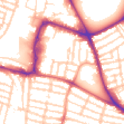 Daytime road noise heatmap for PO4 8RF