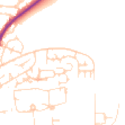 Daytime road noise heatmap for PO4 8XP