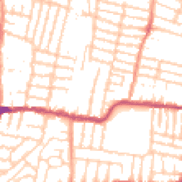 Daytime road noise heatmap for PO4 9AJ