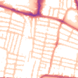 Daytime road noise heatmap for PO4 9EA