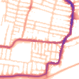 Daytime road noise heatmap for PO4 9EZ