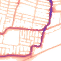 Daytime road noise heatmap for PO4 9NQ