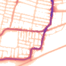 Daytime road noise heatmap for PO4 9PW