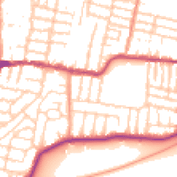 Daytime road noise heatmap for PO4 9QG