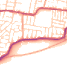 Daytime road noise heatmap for PO4 9RL