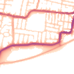 Daytime road noise heatmap for PO4 9RP
