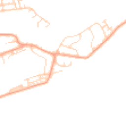 Daytime road noise heatmap for PO4 9TE