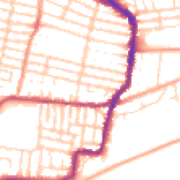 Daytime road noise heatmap for PO4 9TH