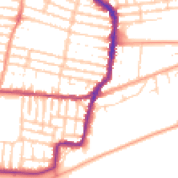 Daytime road noise heatmap for PO4 9TJ