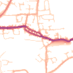 Daytime road noise heatmap for PO40 9AE