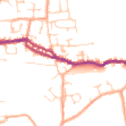 Daytime road noise heatmap for PO40 9AL