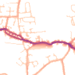 Daytime road noise heatmap for PO40 9AR