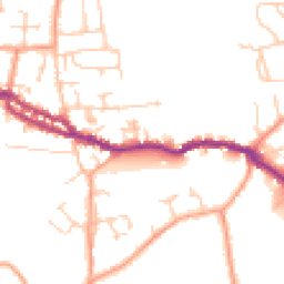 Daytime road noise heatmap for PO40 9AS