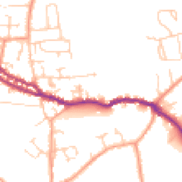 Daytime road noise heatmap for PO40 9AT