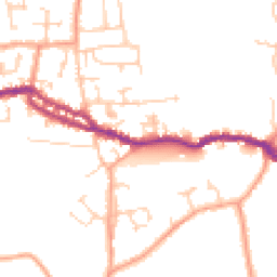 Daytime road noise heatmap for PO40 9AW