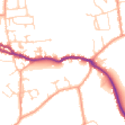 Daytime road noise heatmap for PO40 9AY