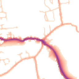 Daytime road noise heatmap for PO40 9BB