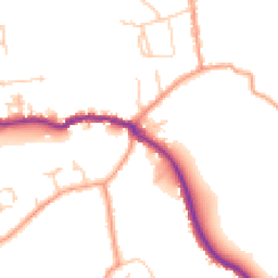 Daytime road noise heatmap for PO40 9BD
