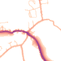 Daytime road noise heatmap for PO40 9BG