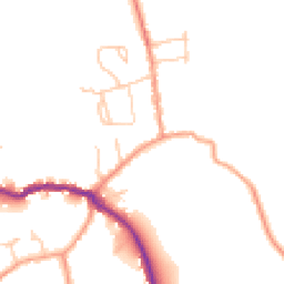 Daytime road noise heatmap for PO40 9BJ
