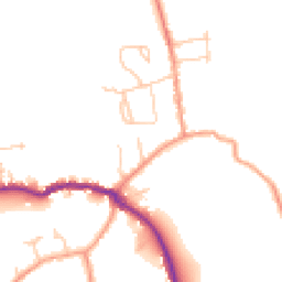 Daytime road noise heatmap for PO40 9BQ