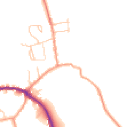 Daytime road noise heatmap for PO40 9BW