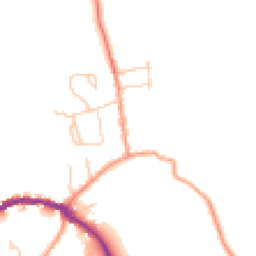 Daytime road noise heatmap for PO40 9BX