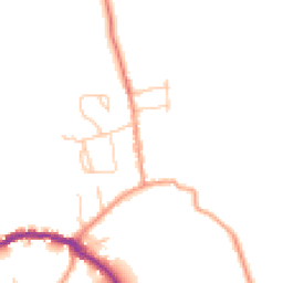 Daytime road noise heatmap for PO40 9BY