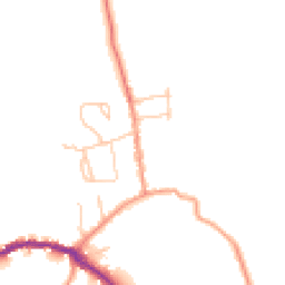 Daytime road noise heatmap for PO40 9BZ