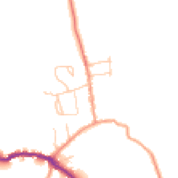 Daytime road noise heatmap for PO40 9DA