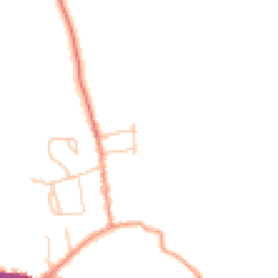 Daytime road noise heatmap for PO40 9DE