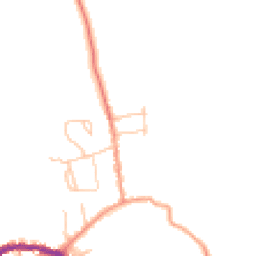 Daytime road noise heatmap for PO40 9DF