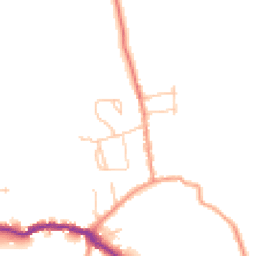 Daytime road noise heatmap for PO40 9DG