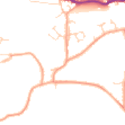 Daytime road noise heatmap for PO40 9HQ