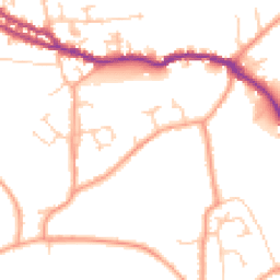 Daytime road noise heatmap for PO40 9HW