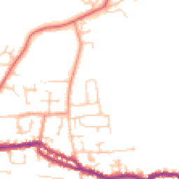 Daytime road noise heatmap for PO40 9NL