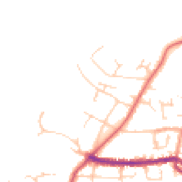 Daytime road noise heatmap for PO40 9NP