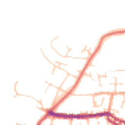 Daytime road noise heatmap for PO40 9NS
