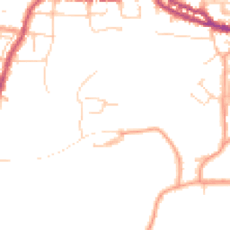Daytime road noise heatmap for PO40 9NT