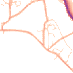 Daytime road noise heatmap for PO40 9PD