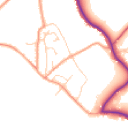 Daytime road noise heatmap for PO40 9QW