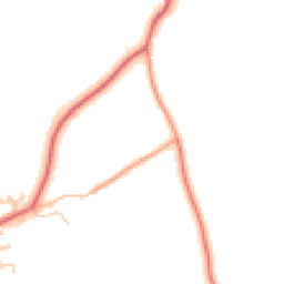 Daytime road noise heatmap for PO40 9RZ